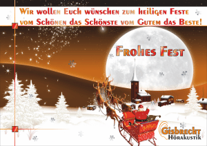 Gisbrecht Hörakustik - Frohes Fest 2014
