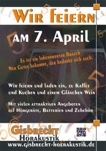 Gisbrecht Hörakustik - Jubiläum April 2014